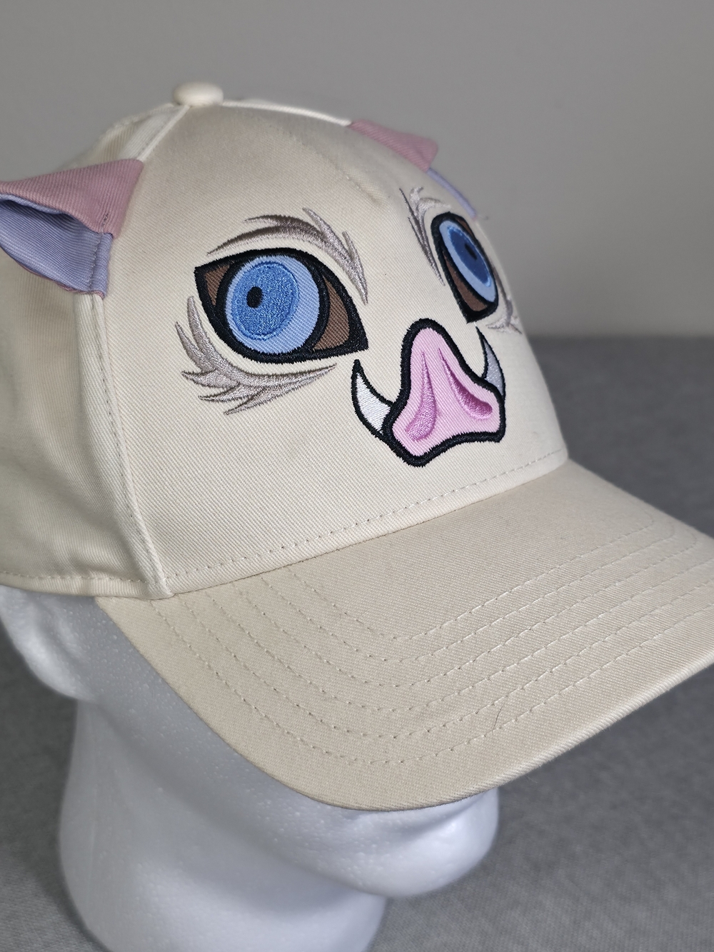 Demon Slayer Inosuke Cosplay Snapback Hat - Picture 2 of 8